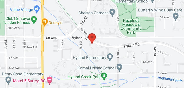 map of 10 13864 HYLAND ROAD